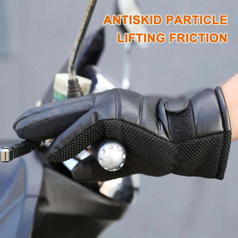 Electric Heated Gloves No Battery USB Hand Warmer Heating Gloves Winter Motorcycle Thermal Touch Screen Waterproof Bike Gloves