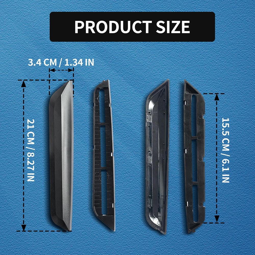 

Motorcycle Deflector Motorbike Wind Screen Strip Decorative Common Fit Protector Strip For Outdoor Motobikes Trip Women Travel чёрный