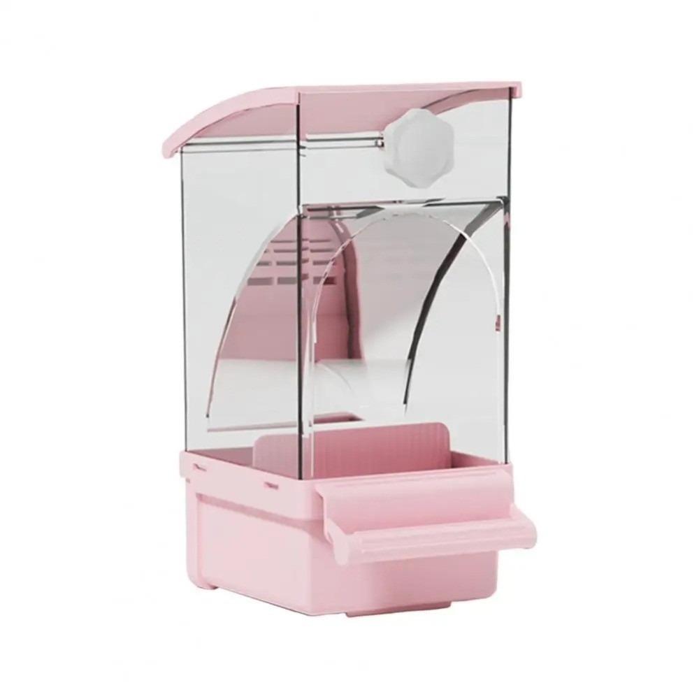 Weather-Resistant Hummingbird Feeder Large Capacity Transparent Feeder Bird Feeder  Outdoor Use розовый