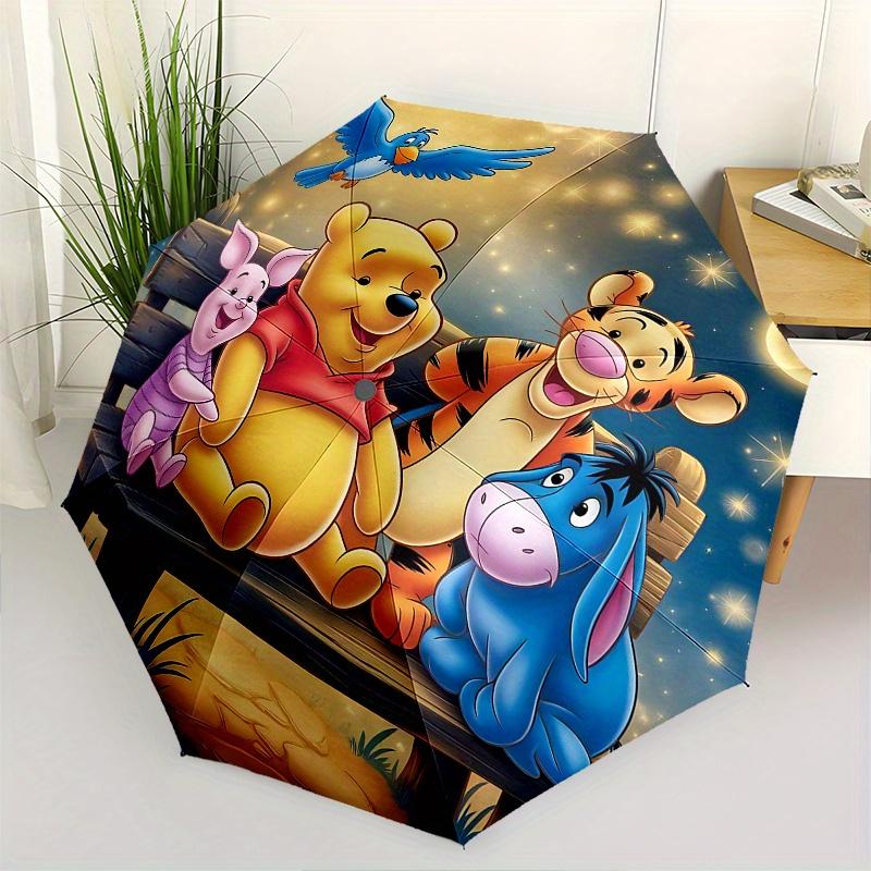 

1 Auto Open Winnie the Pooh, Tigger Themed Colorful 8-rib Portable Umbrella for Men and Women, A Compact Commuting Companion Suitable for Da