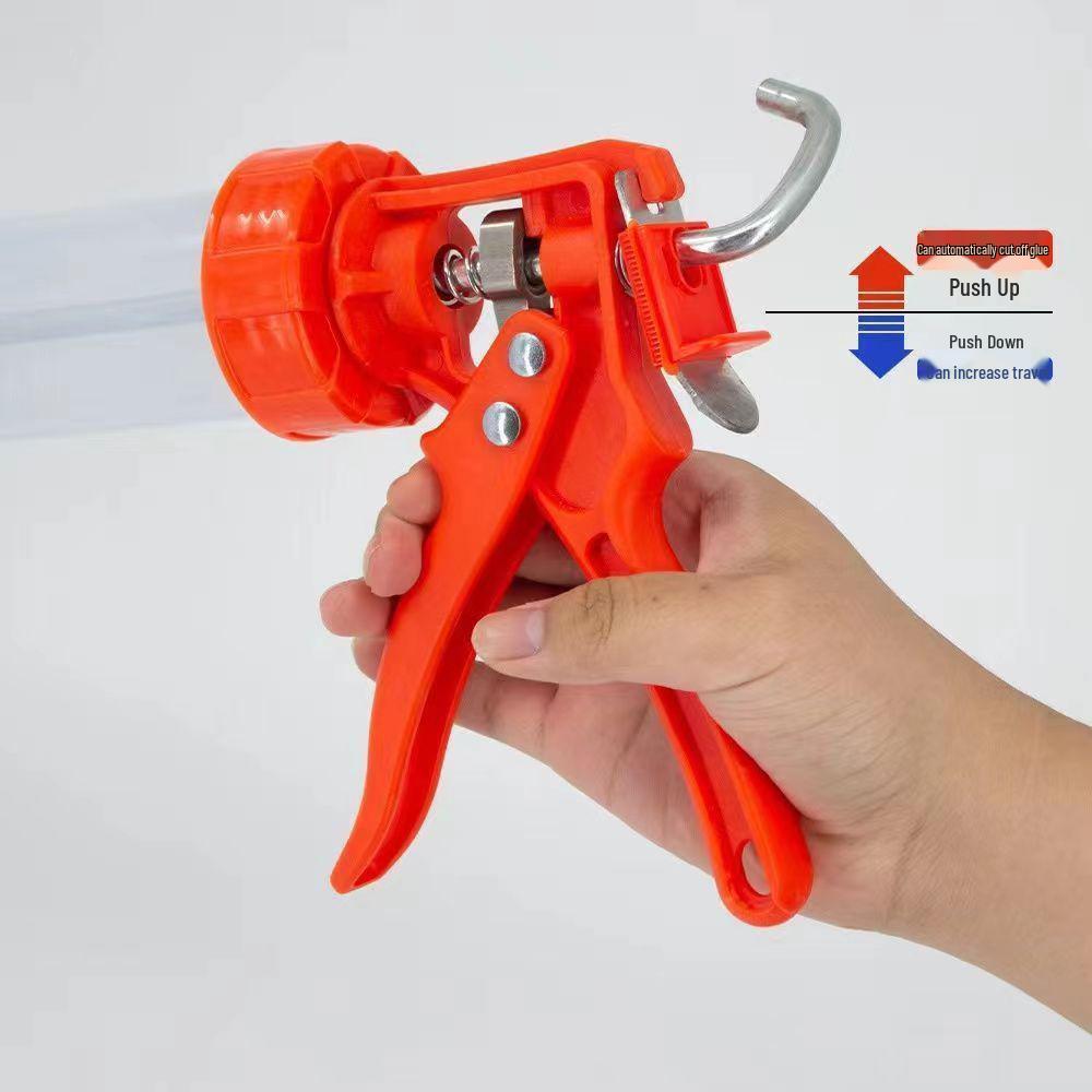 Manual Labor-Saving Thickened Plastic Caulking Gun for Adhesive and Sealant Application