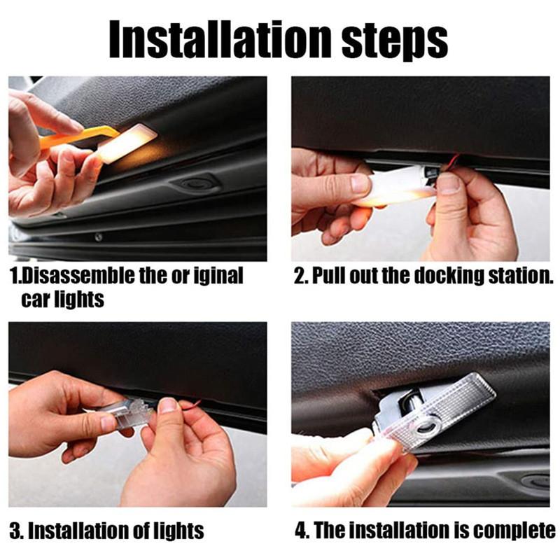 2X LED Car Door Logo Projector Lamps Welcome Light For BMW 1 2 3 4 5 6 7 Series X1 X3 X4 X5 X6 X2 X7 F10 F15 F16 F20 F30 M M3 M5