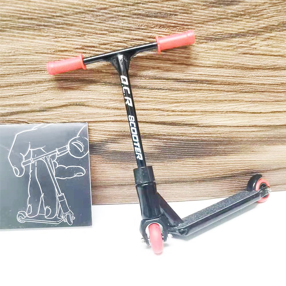 Alloy Fingerboard Skate Park Ramp Set with Bicycle & Kick Scooter