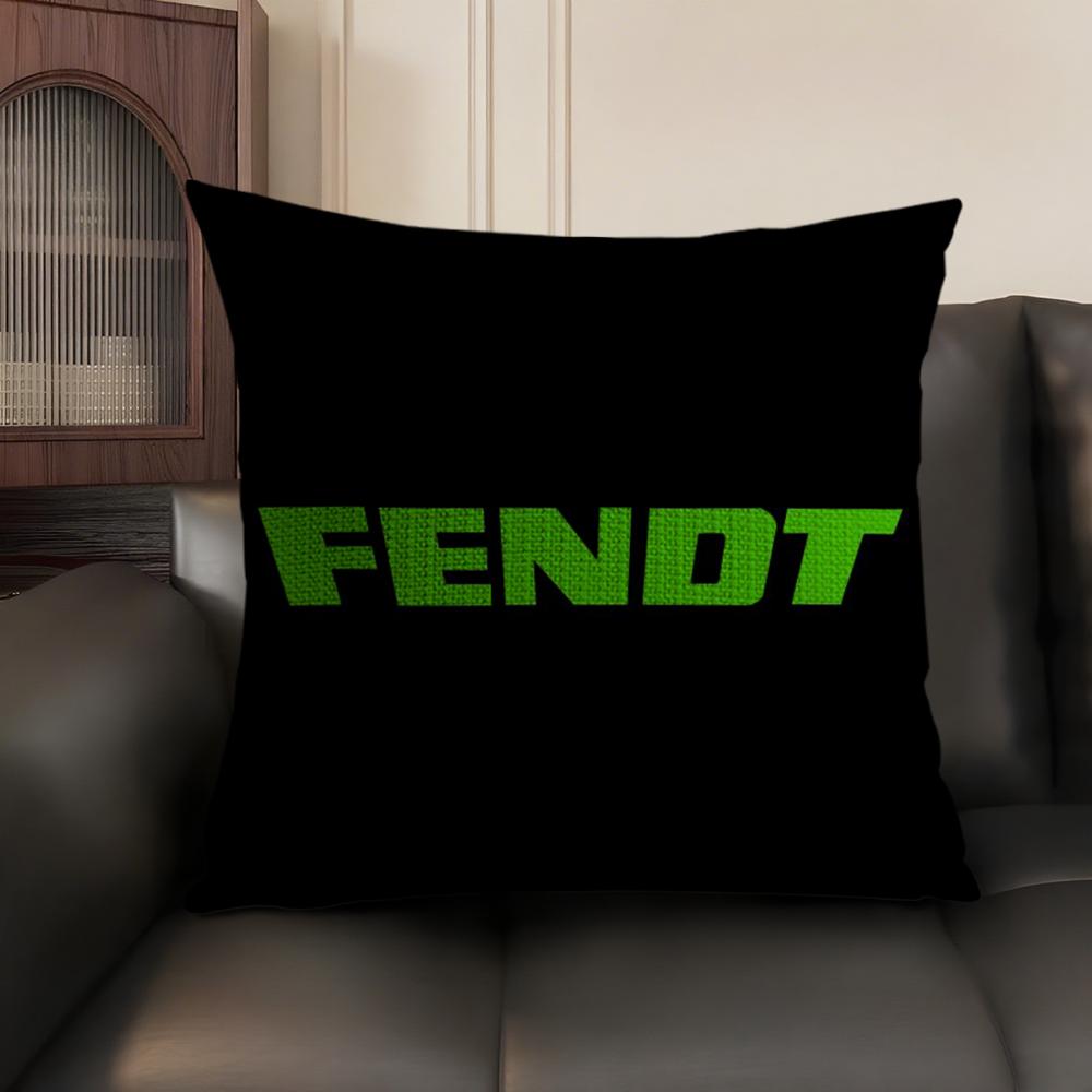 Luxury F-Fendt Cushion Cover Summer Breathable Linen Organic Fabric Double-Sided Printing Sofa Pillow Case Home Decor
