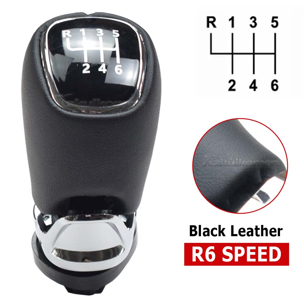 

For Skoda Octavia A5 A6 2004-2012 High Quality 5/6 Speed Manual Gear Stick Shift Knob With Leather Boot Car Styling Accessories 6 Speed Leather