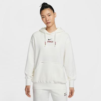 Nike Sweatshirts Women s White Hooded Moderate Regular S