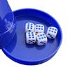 1 Set Dice Cup with Base 5 Dot Dice Heavy Duty Manual Shaker Cup Adults Family Night Bar Party Gambling Drinking Board Game Casino Equipment