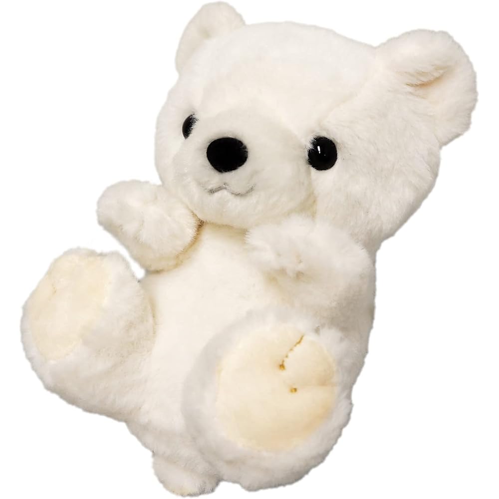 Sanei Boeki Original Kyun Koro Plush Toy White Bear 10x12x12cm Animal