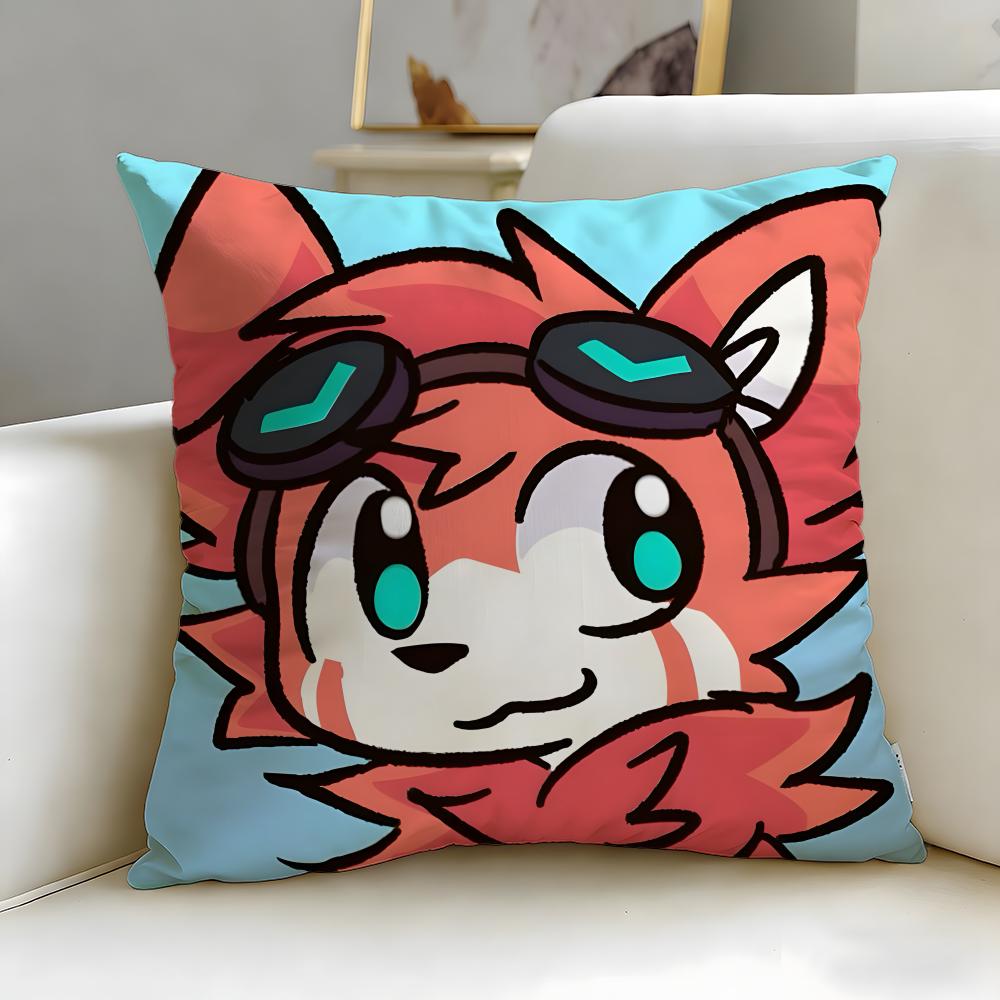 cartoon character Boykisser Silly Cushion Cover Soft & Easy-Wash Pillow Case – Versatile for Couch, Bed, Travel and Office