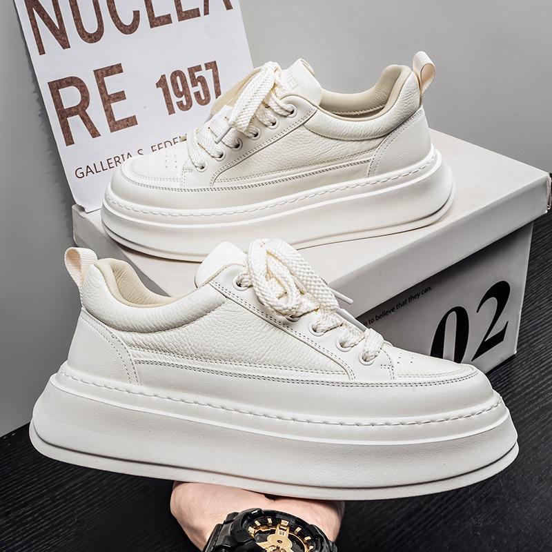 Mens Comfortable Lightweight Thick Sole Height Increasing Casual Sports Skateboarding Sneakers