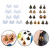 9Pcs Epoxy Geometric Mold Christmas Tree Earrings Pendant Keychain Silicone Mold