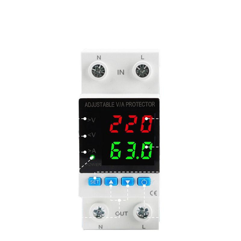 Jingrui JMRD-VAX Dual-Display Spannungsschutz mit automatischer Wiederherstellung & Überlastschutz