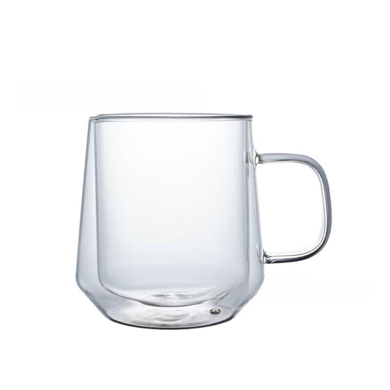 

Shangqi Double-Layer Glass Mug with Handle, 400ml (Set of 2)