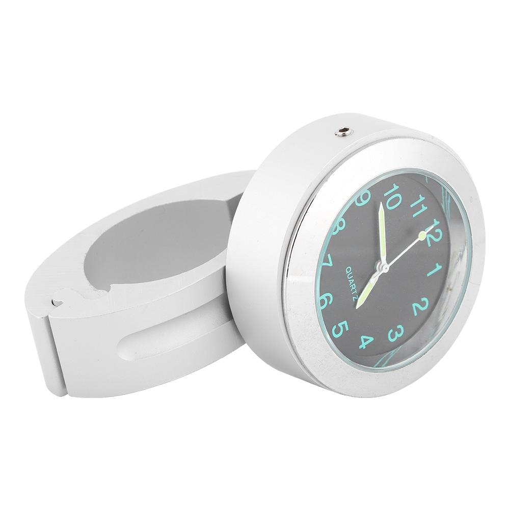 2225mm Motorcycle Handlebar Mount Clock Universal Waterproof Watch Built In