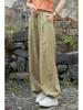 2025 Women's Summer Cotton Linen Ramie Sand-Washed Drawstring Lantern Pants - Distressed & Versatile