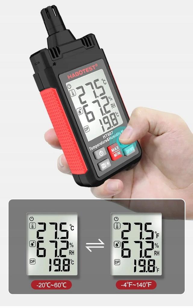 Thermo-Hygrometer Humidity Meter Humidity Meter Rh Dp Wb Temperature
