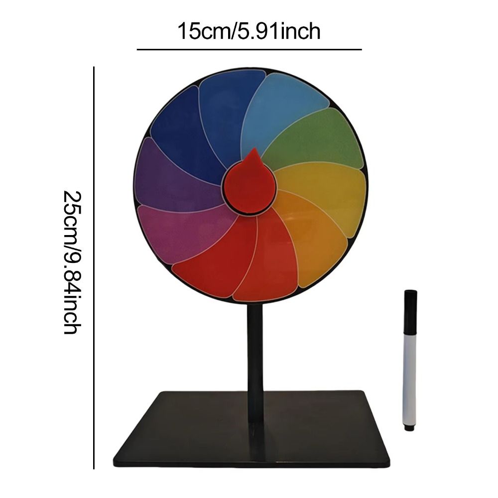 Spin Wheel Reusable Fortune Wheel Interactive Table Prize Turntable  Carnival Party