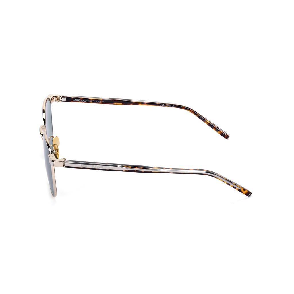 Saint Laurent Metal Round Sunglasses Unisex sunglasses Gold SL747003