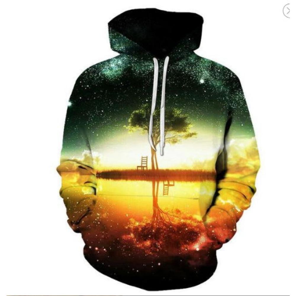 2021 Vesmírná Galaxie Mikiny pro Muže/ženy Mikina s kapucí 3d Oblečení Značka Potisk Kapuce Kašmírová Bunda Mlhovina