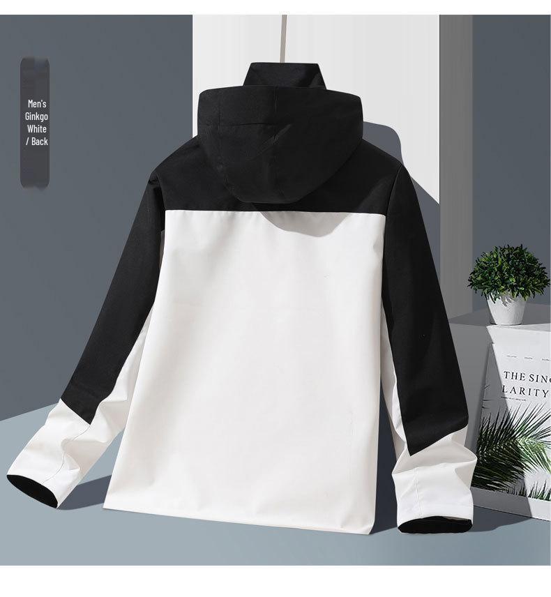 New Unisex Windproof Waterproof Hooded Jacket for Spring/Autumn Outdoor Sports