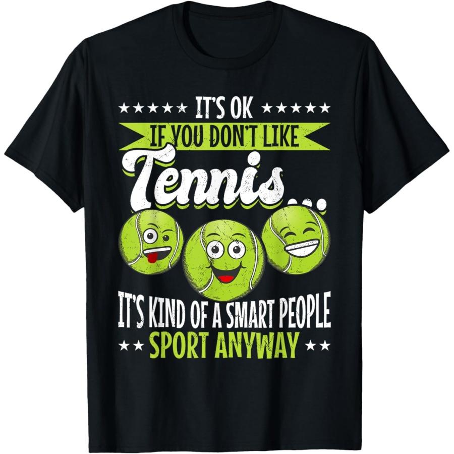 Теннис в любом случае своего рода спорт для умных людей - Футболка с принтом  Теннис (1) XXXXXL чёрный