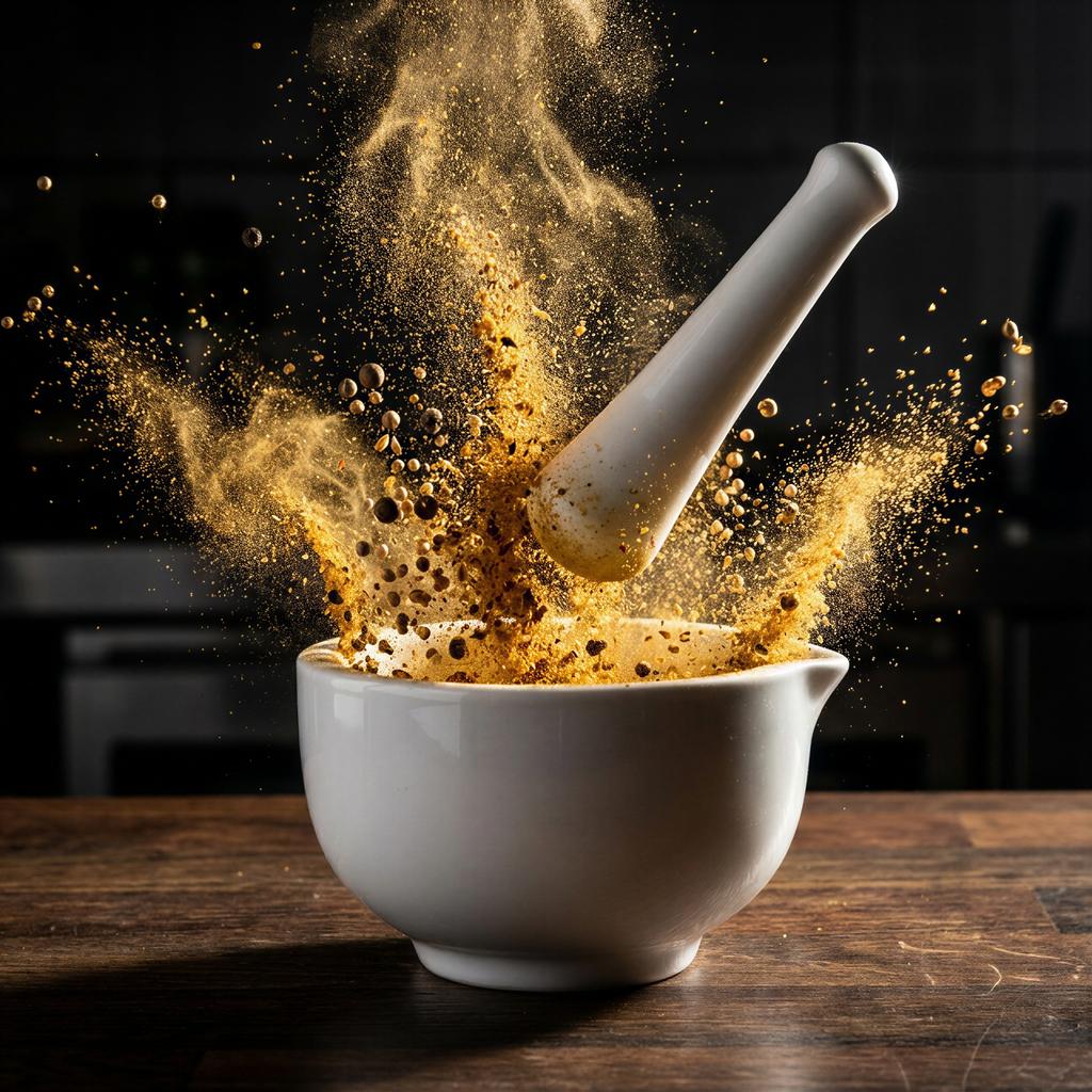 White Ceramic Mortar 8 Cm With Pestle 2 Pieces For Spices Dishwasher