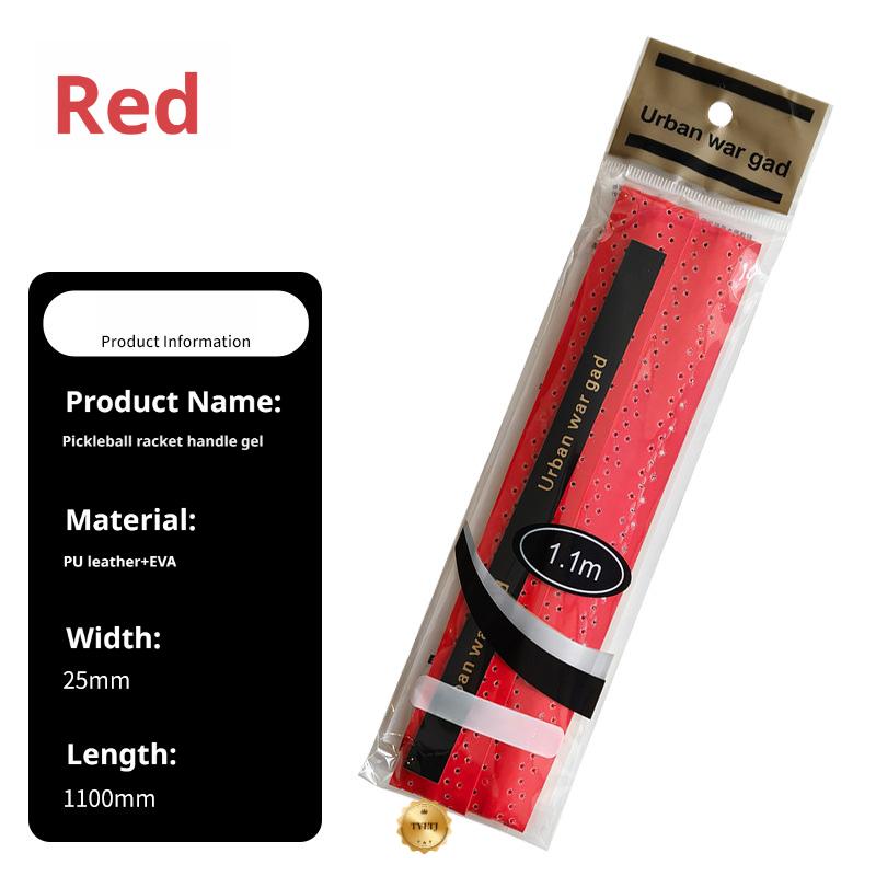

Pickleball Handle Wrap Protective Cover Sweat-Absorbing Non-Slip Handle Gel for Pickleball Paddle Racket Grip Cover Accessories червоний