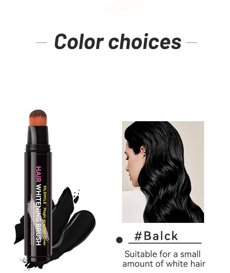 4 Color Convenient Hair Dye To Cover White Hair Care Hair Dye Cream Local Touch Up Stick Disposable Hair Dye Pen