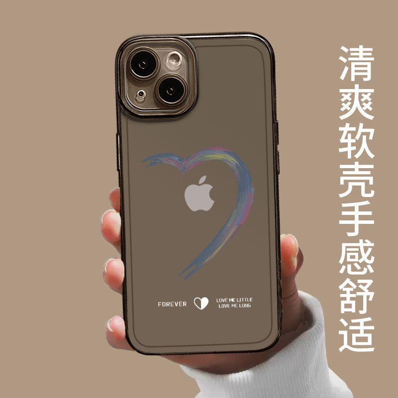 Apple 11Promax transparent mobile phone case iPhone11Pro/11 soft case XS couple 1 new love couple