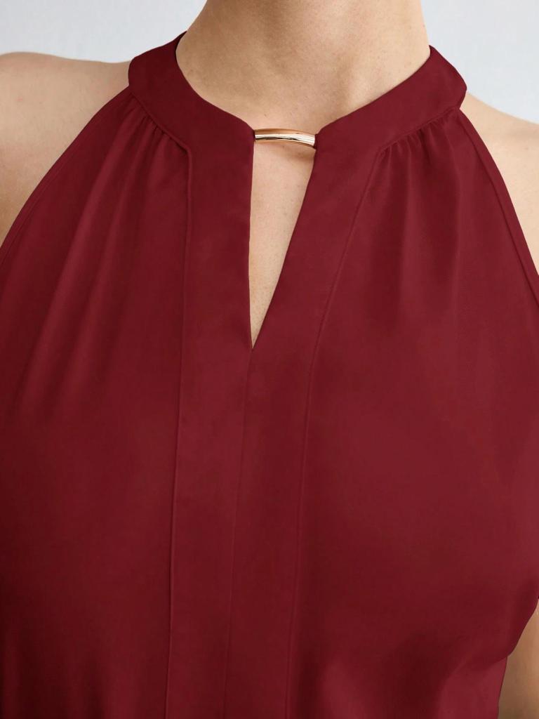 Haut d'été à bretelles sans manches pour femme – Polyvalent et Chic pour le lieu de travail