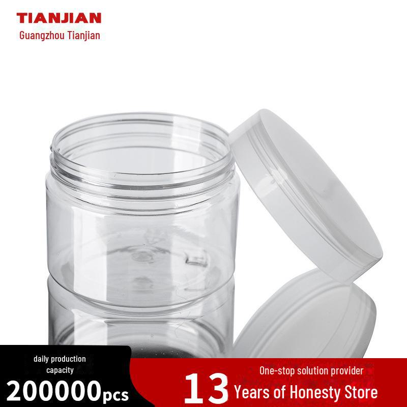 30ml PET Clear Wide-Mouth Jar for Creams and Masks, Travel Size Packaging