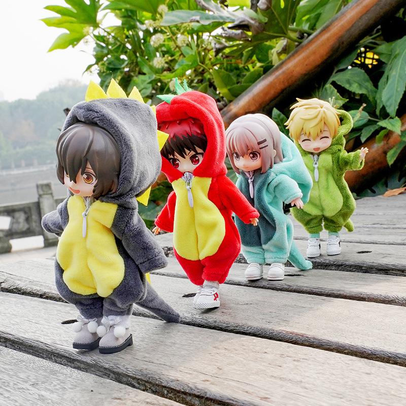 Perfect New Cute Dinosaur Animal Monster Doll Clothes For Ob11 obitsu 11 Molly Gsc 1/12 BJD Doll Accessories Clothing BJD Baby Clothes