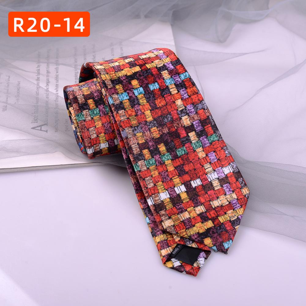 Retro Hong Kong Tie: Literary Casual Style with Animal & Floral Patterns for Men & Women