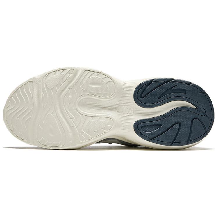 Anta Comfortable Trendy Slip-Resistant Durable Lightweight Low-Top Casual Shoes Men sneakers Silver 912448810-1
