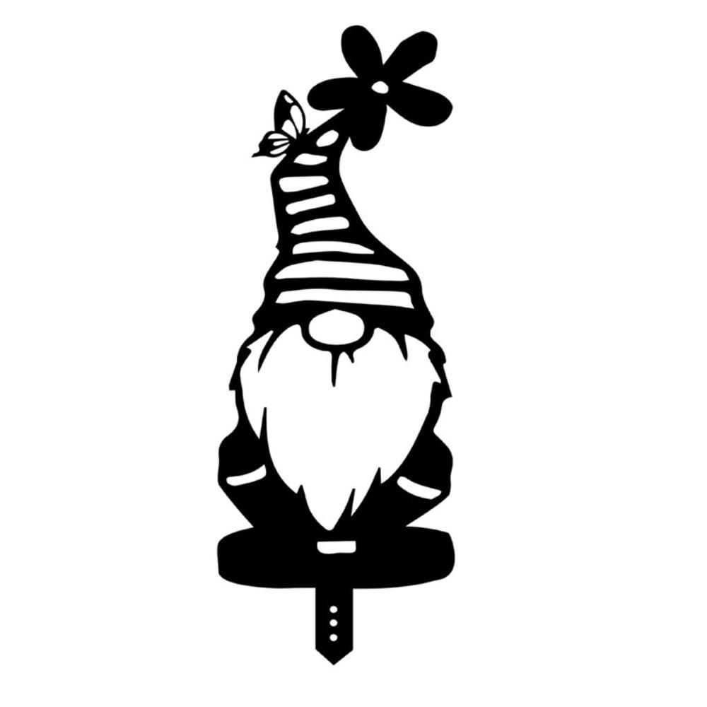 Gnome Lover Acrylic Yard Gnome Stake Marry Christmas Garden Gnome Garden Stakes Lawn Decorations Santa Yard Decor