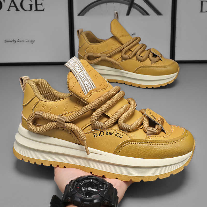 Fashion Legitimate Leather Flat Sole Autumn Men's Sneakers Running Luxury Designer Shoes For Men Size 48 Sport Luxus Zapato On Sale