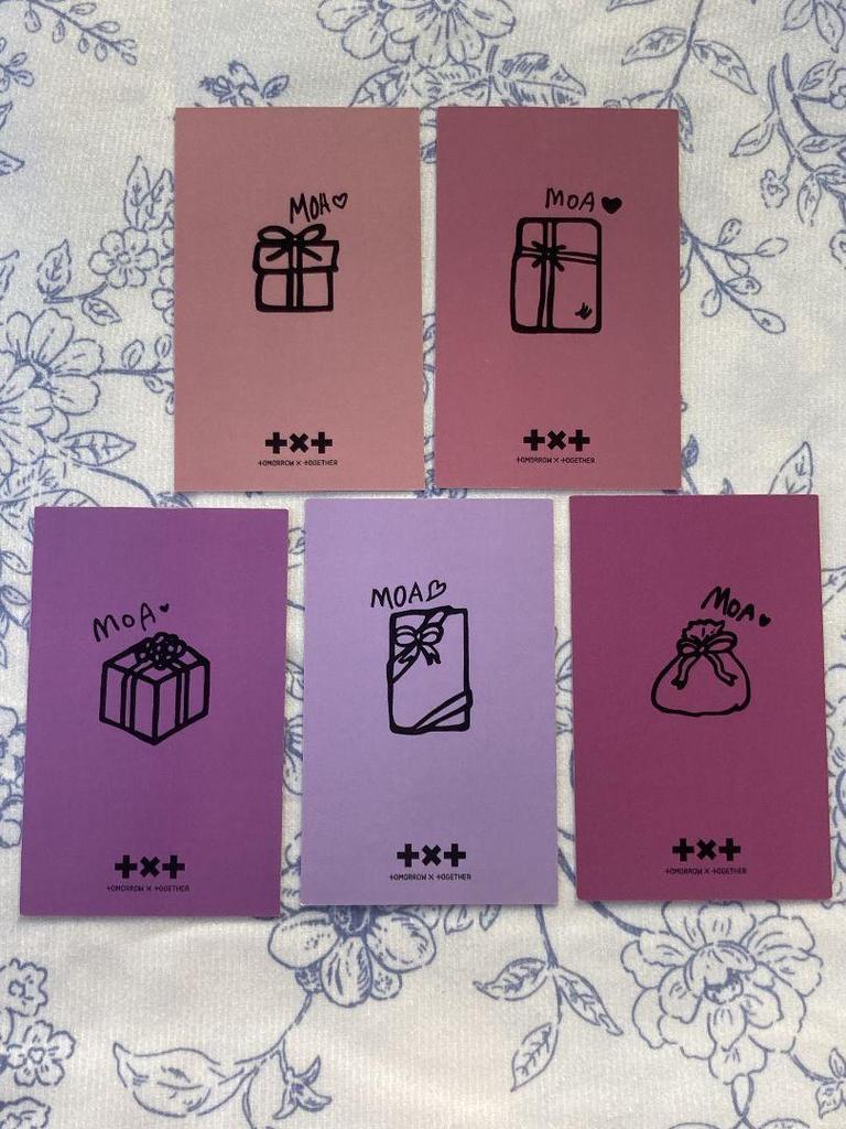 [USED] TXT KBS Music Bank 5 Trading Cards