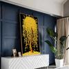 Golden Tree Rich Money Nordic Art Canvas Painting Wall Art Posters Prints Wall Pictures for Living Room Home Wall Cuadros Decor Frameless