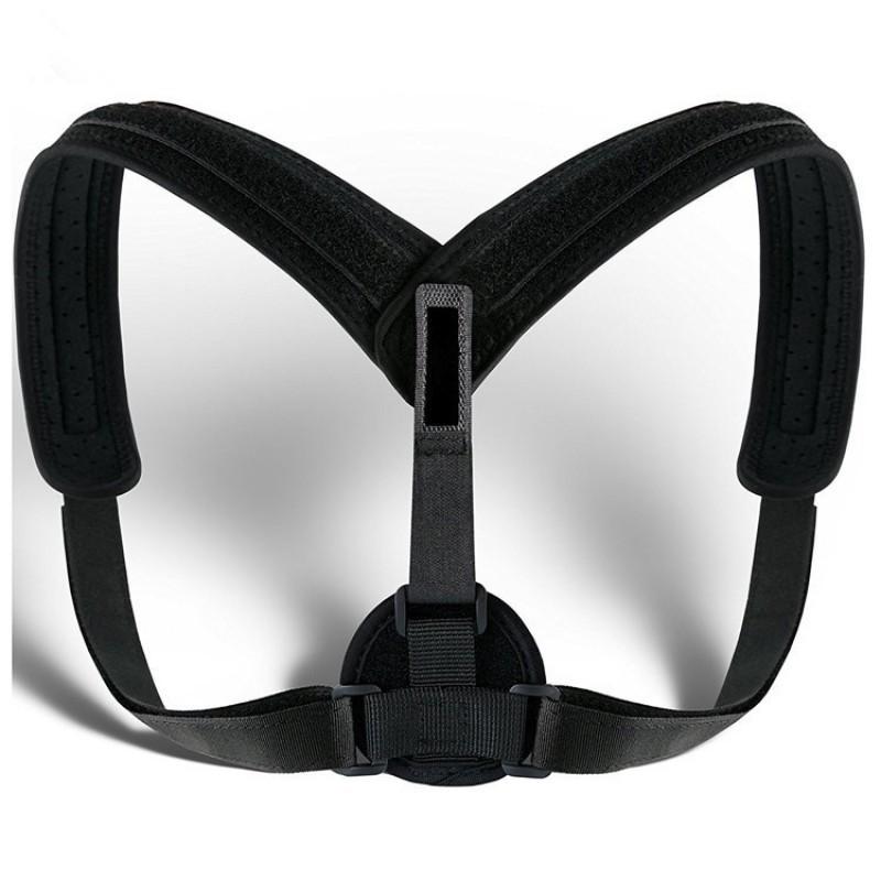 

Adjustable Posture Correction Belt Health Care Pulling Force Shoulder Opening Shape Back Ventilation one size чёрный