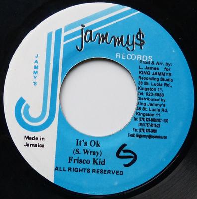 7inch Record FRISCO KID - It's Ok NONE Jammy's Records Jamaica Reggae, Ska & Dub Used