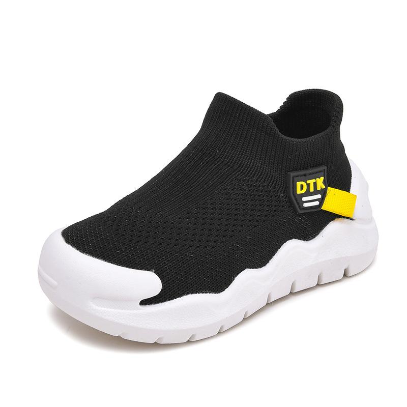 Children'S Socks Shoes Newest Spring And Autumn Breathable Boys And Girls Onestep Knitted Sneakers