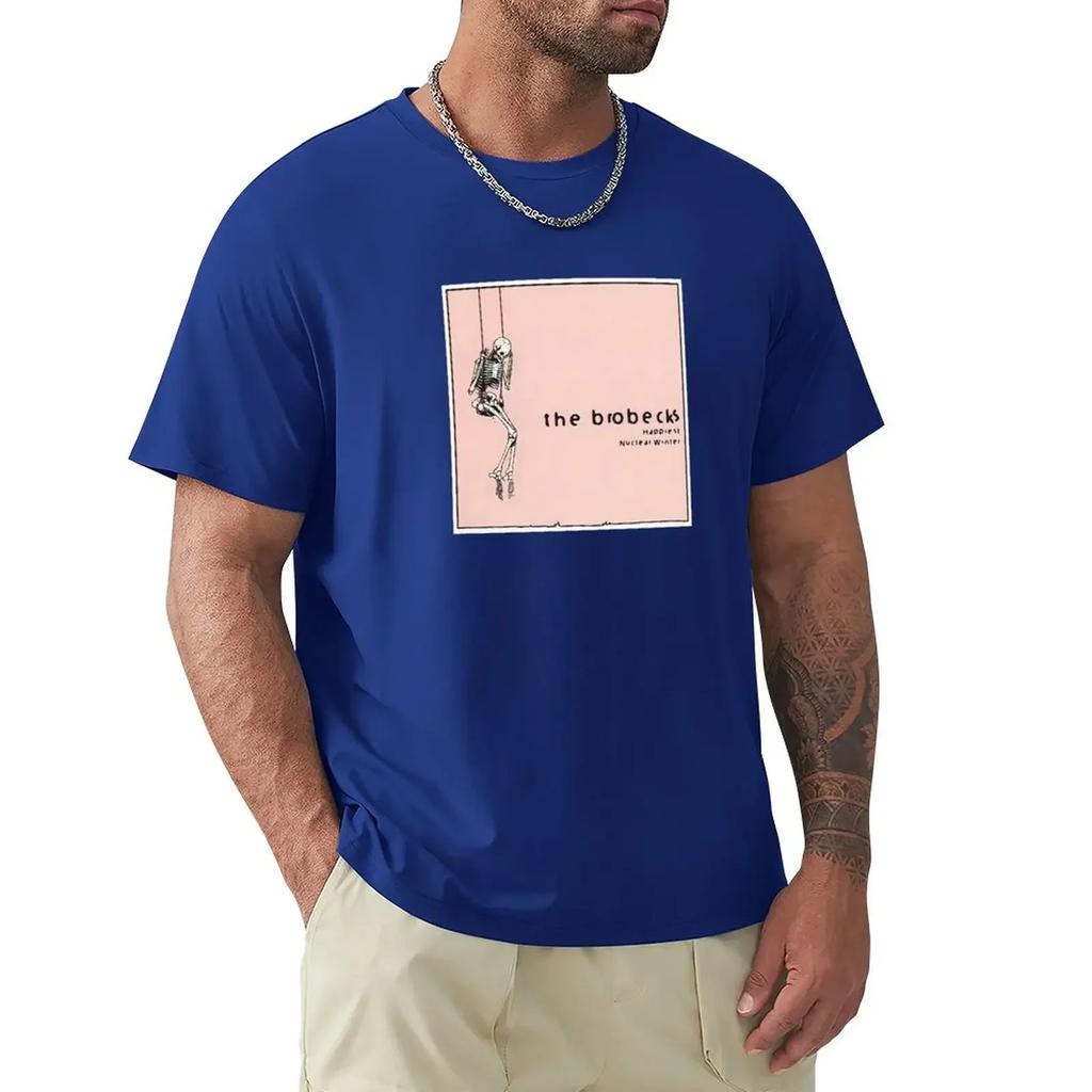 the brobecks happiest nuclear winter T-Shirt korean fashion tops summer clothes graphic t-shirts big and tall