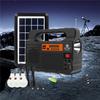 Solar Panel with 3pcs LED Bulb Highlight Power Generator Kit Energy Saving Solars Lighting with FM Radio for Outdoor Camping