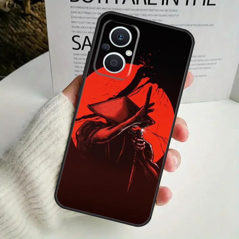 Japanese Samurai Warrior Case For OPPO Reno 12F 13F 14F 10 11 12 13 14 Pro 8T 7 8 Lite OPPO Find X6 X5 X8 X9 Pro Cover