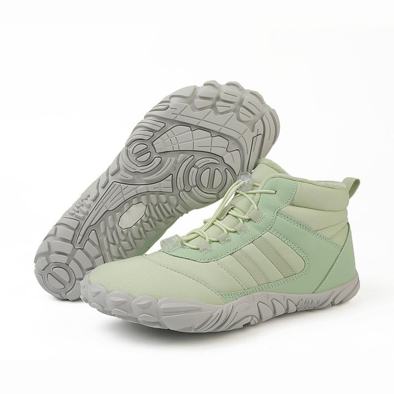 Outdoor Casual Velvet Winter Thermal Shoes Thickened Mountaineering Cotton Shoes Five-finger Large-size Wear-resistant Snow Boots