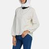 Korean Style Loose Polka Dot Chiffon Puff Sleeve Top for Women - Spring/Summer Trend.