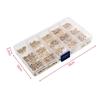 YFFSFDC Knurled Nuts, 330-Piece Set, M2, M3, M4, M5, Brass, Built-in Nuts, Injection Molded Round Insert Nuts
