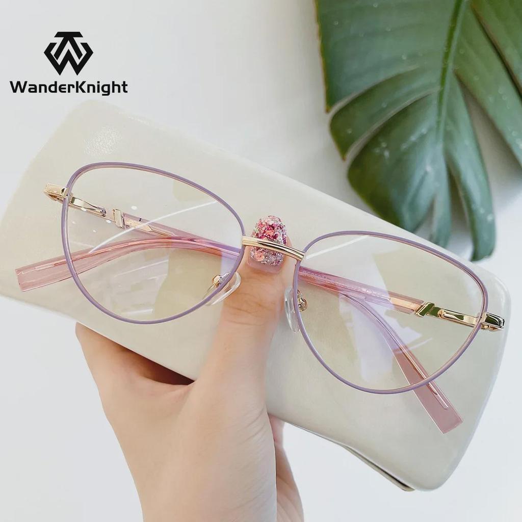 2023 Trendy Cat-Eye Glasses: Hot-Selling Xiaohongshu Frame, Anti-Blue Light, Plain Mirror for Students and Netizens