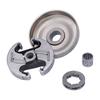 Kit de piñón de llanta plateado oscuro para Husqvarna 325 340 346XP 345 350 351 353 445E 450in-7T