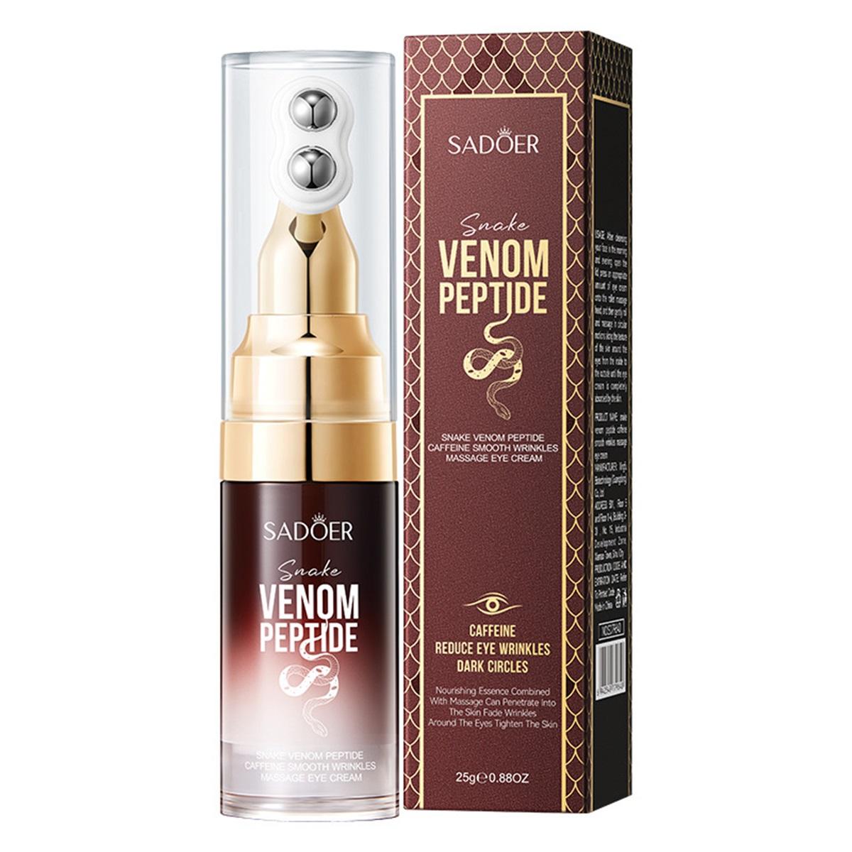 Snake Venom Peptide Caffeine Anti Wrinkle Massage Eye Cream Anti Dark Circles Anti-Aging Moisturizing Eyes Skin Care